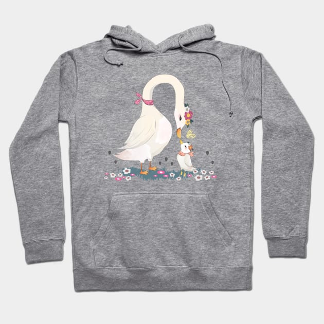 Mommy goose love his child Hoodie by Mako Design 